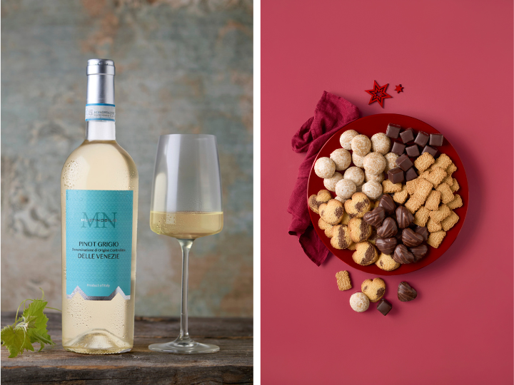 Kombi Wintergebäckmischung & Pinot Grigio