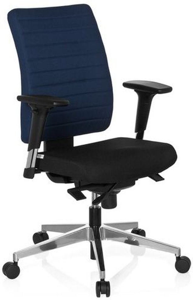 Thumbnail - PRO-TEC 350 - Profi Bürostuhl Schwarz / Blau