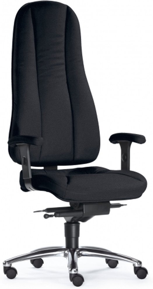 ZERO 72 - Profi Bürostuhl Schwarz Stoff