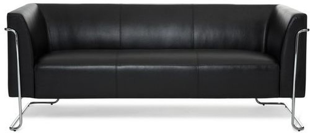 Thumbnail - CURACAO | 3-Sitzer - Lounge Sofa Schwarz