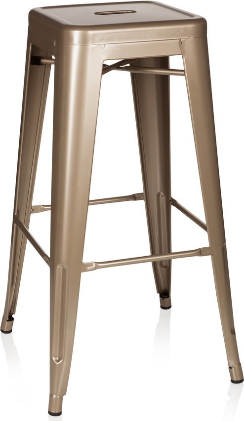 VANTAGGIO HIGH - Barhocker Champagner metallic