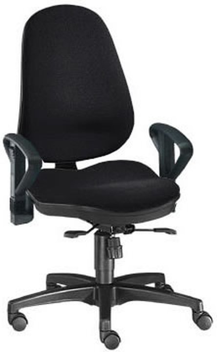 ZERO 10 - Profi Bürostuhl Schwarz Stoff