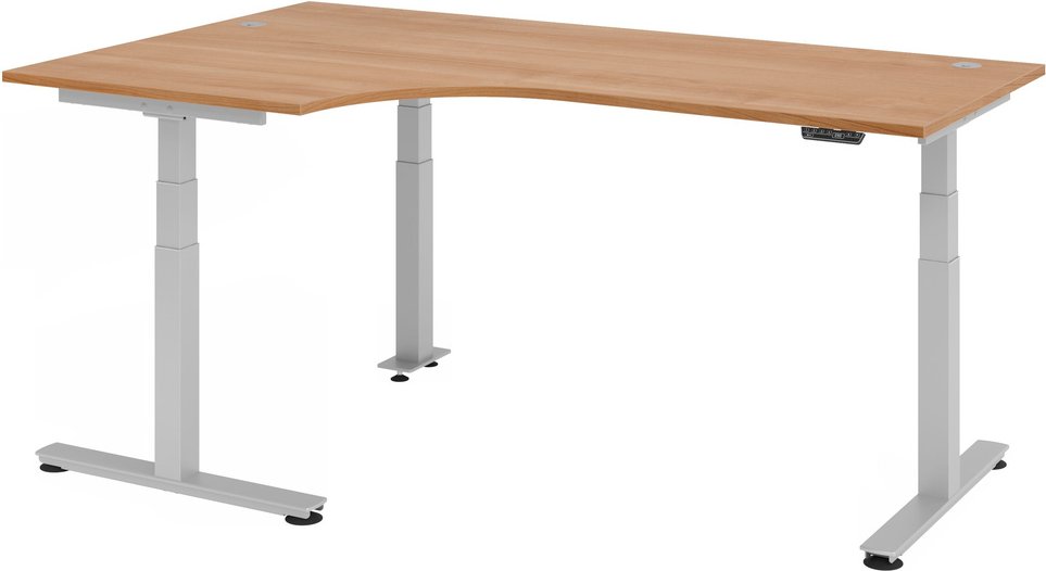 Thumbnail - XDSM 82 S | Schreibtisch - 200 x 120 Nussbaum elektrisch höhenverstellbar