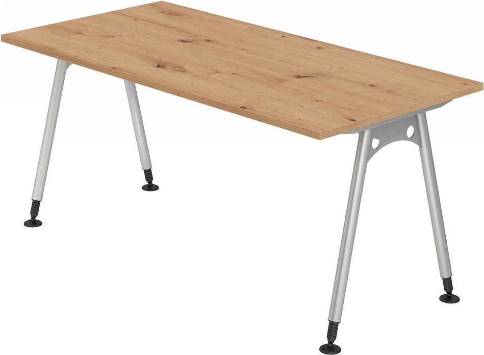 ATOS 16 S | Schreibtisch - 160 x 80 höhenverstellbar Asteiche