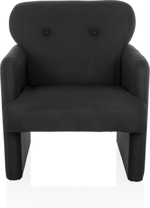 CARIPITO | 1-Sitzer | Stoff - Loungesessel Schwarz