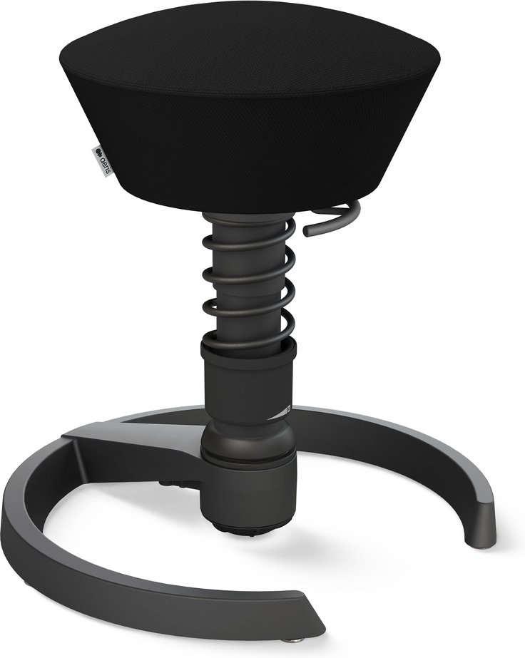 AERIS SWOPPER MIT GLEITER - Swopper Low Wollmischung Schwarz Gestell Schwarz