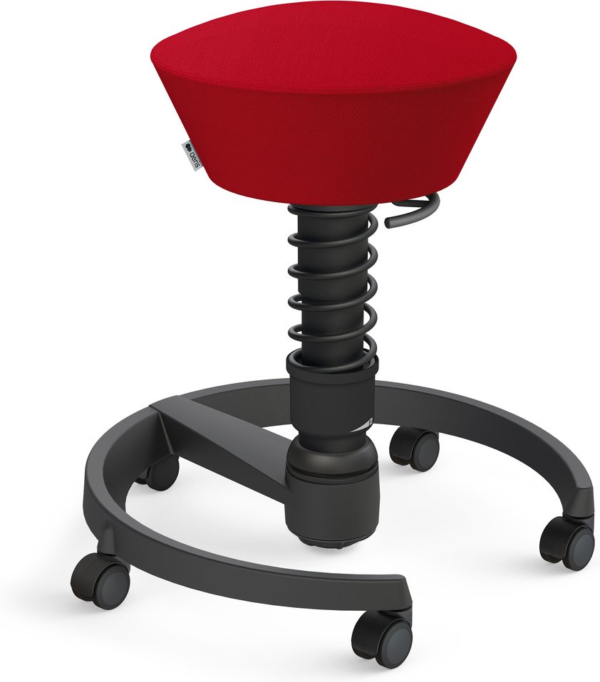 AERIS SWOPPER MIT ROLLEN - Swopper Standard Wollmischung Rot Gestell Schwarz