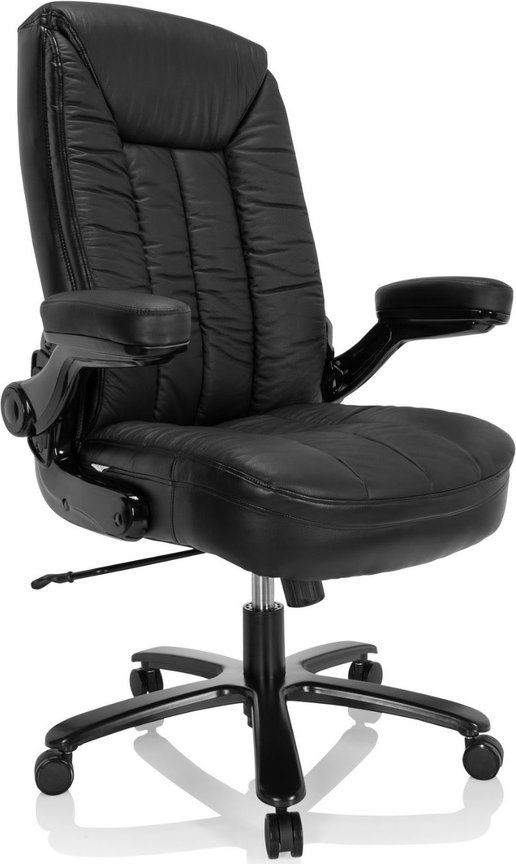 INSTRUCTOR III | Leder - XXL Drehstuhl Schwarz