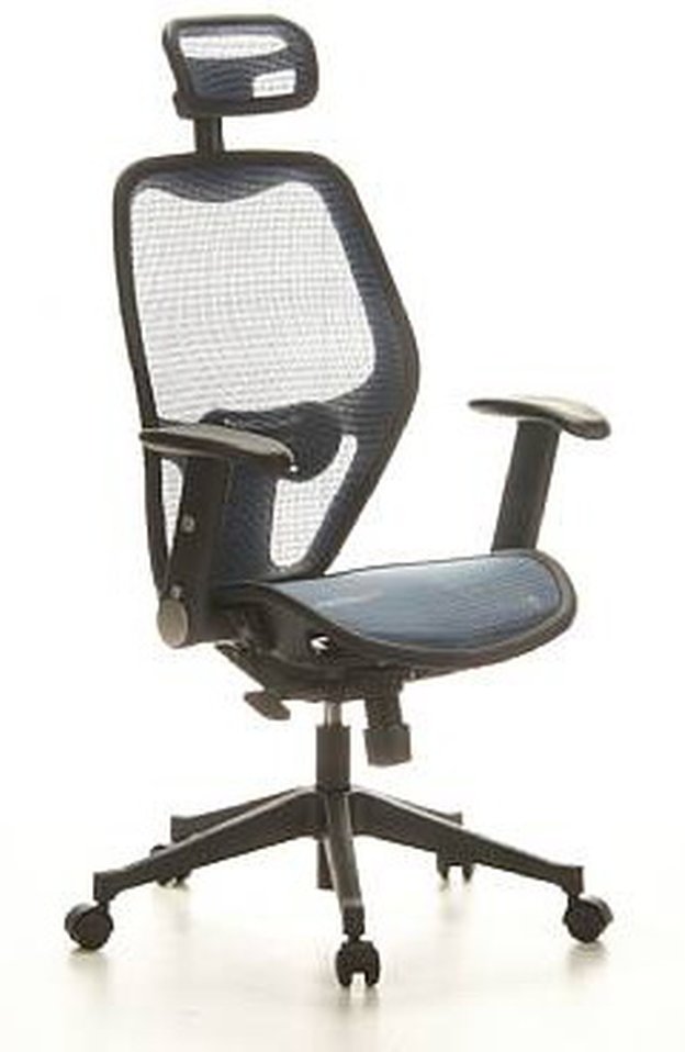 AIR-PORT | Rücken Netz | Sitz Netz - Profi Bürostuhl Blau