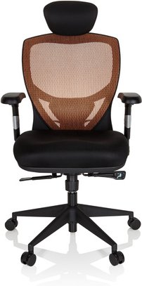 VENUS BASE - High End Bürostuhl Orange / Schwarz