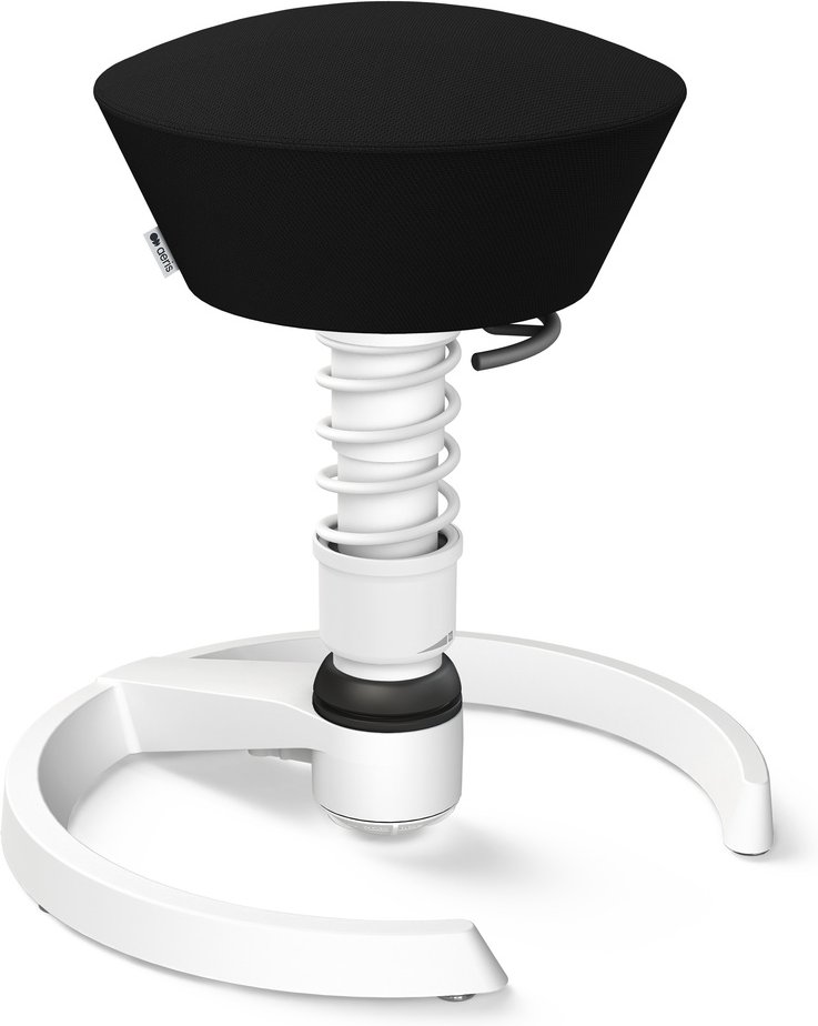 AERIS SWOPPER MIT GLEITER - Swopper Low Wollmischung Schwarz Gestell Weiß