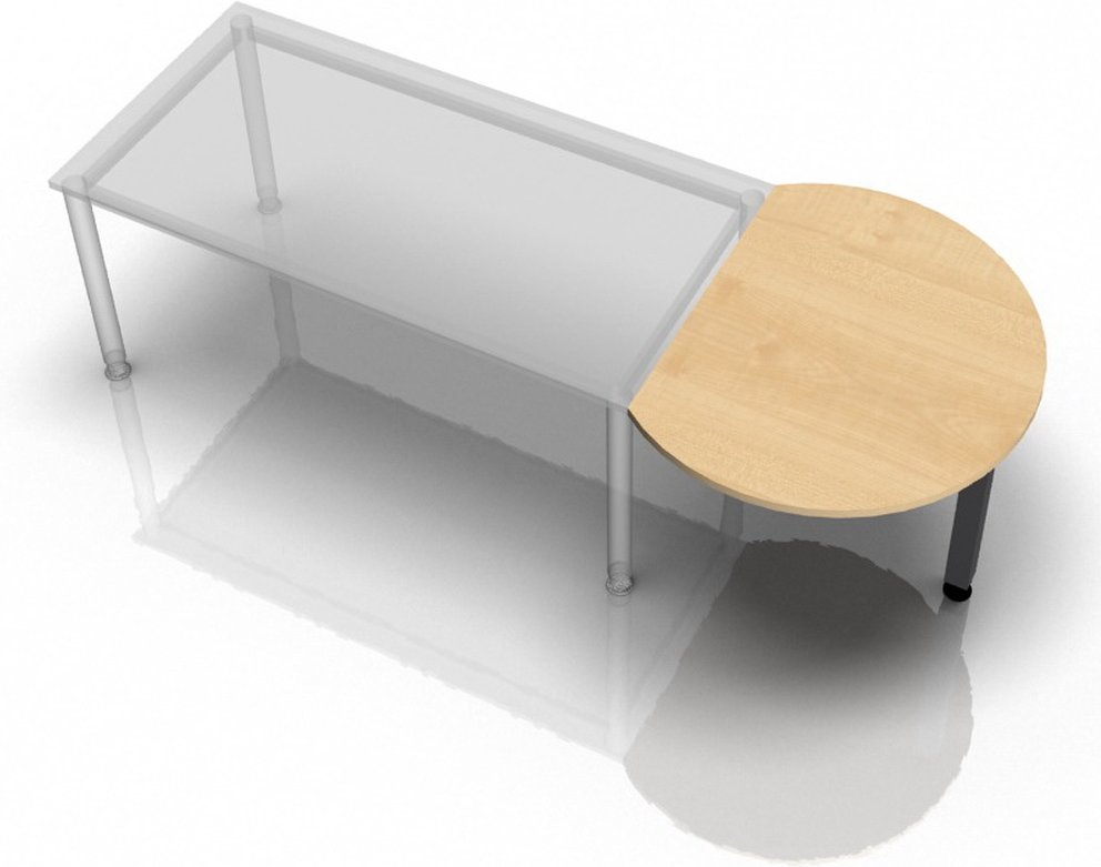 RA80 G - Ansatztisch 80x100 Ahorn