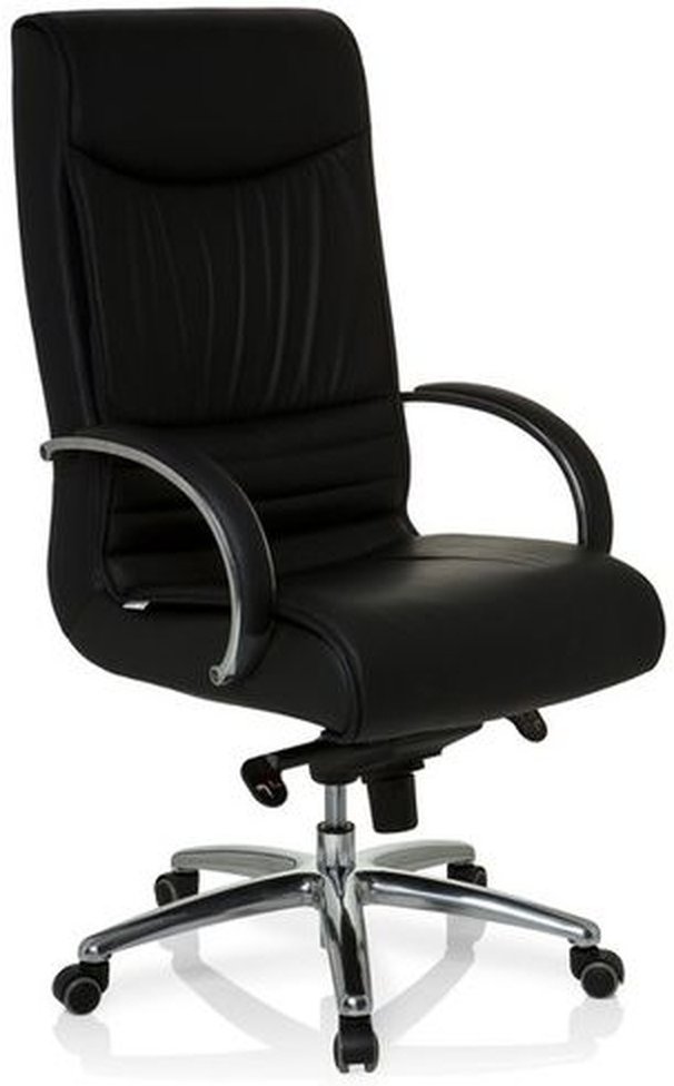 XXL F 400 | Leder - XXL Drehstuhl Schwarz