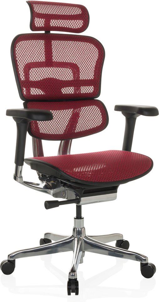 ERGOHUMAN GEN2 | Netz - Luxus Chefsessel Rot