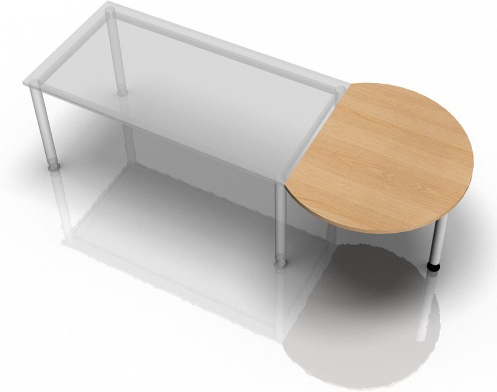 HA80 - Ansatztisch 80x100 Eiche