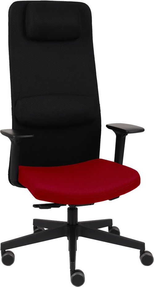 Mike2B - Profi Bürostuhl Schwarz/Rot
