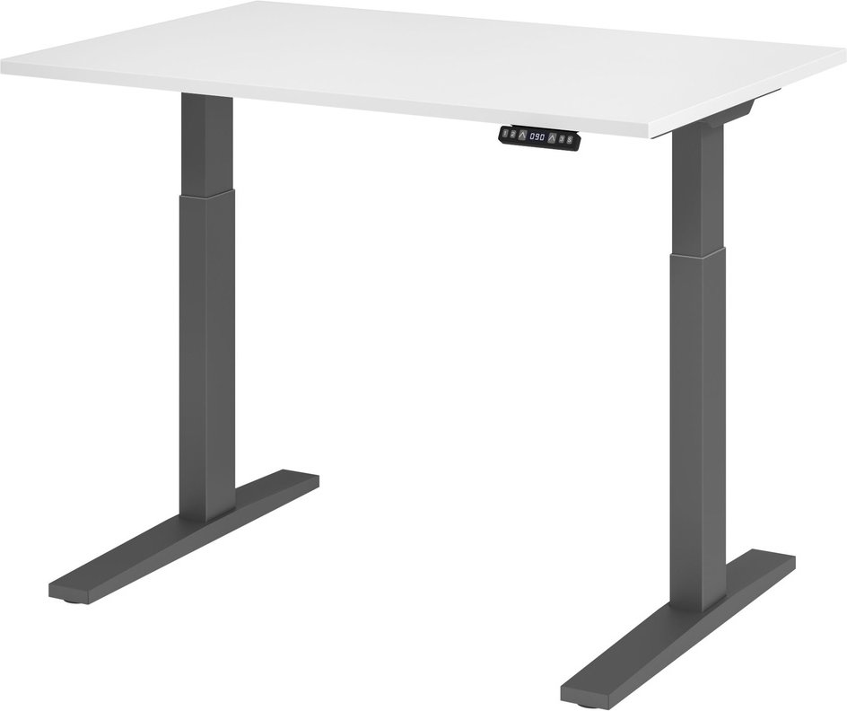 XMKA 12 G | Schreibtisch - Weiß 120 x 80 elektrisch höhenverstellbar