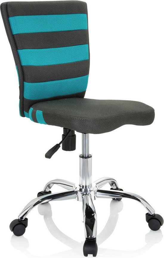 KIDDY COMFORT I - Kinderdrehstuhl Grau / Türkis