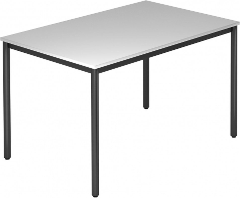 Thumbnail - DORAN DR12 D - Grau 120 x 80 mit Rund-Rohr/Schwarz