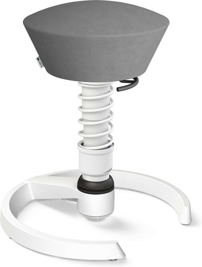 AERIS SWOPPER MIT GLEITER - Swopper Standard Mikrofaser Grau Gestell Weiß