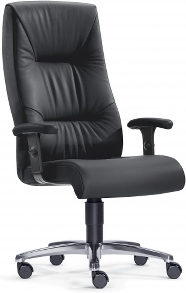 ZERO 70 XXL - XXL Drehstuhl Schwarz Leder