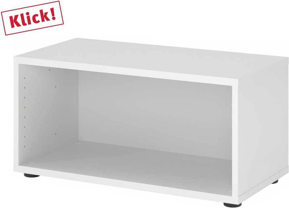 FlexWall | 1 OH | Korpus mit Stellfüßen - Weiß