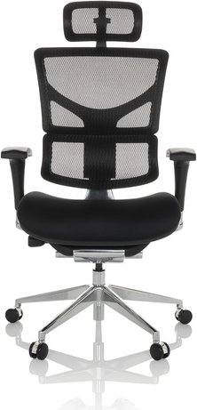 ERGO-U2 FM | Stoff/Netz - High End Bürostuhl Schwarz