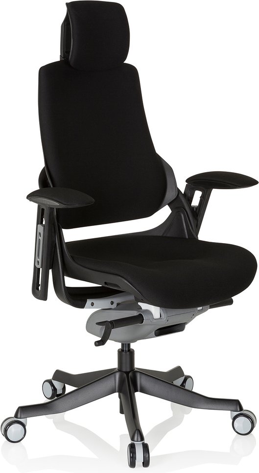 SPEKTRE BLACK | Stoff - Profi Bürostuhl Schwarz