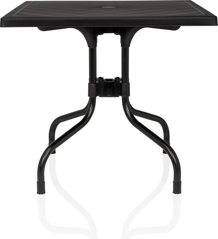 TRAVANO T1 | Outdoortisch | 79x79 - Klapptisch Schwarz