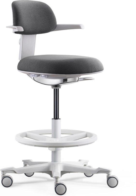 TOP WORK 40 W - Arbeitsstuhl Lichtgrau/Dunkelgrau