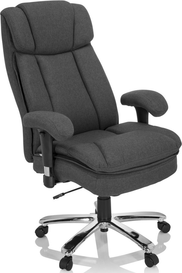 Thumbnail - BUILDER XXL I | Stoff - XXL Drehstuhl Dunkelgrau