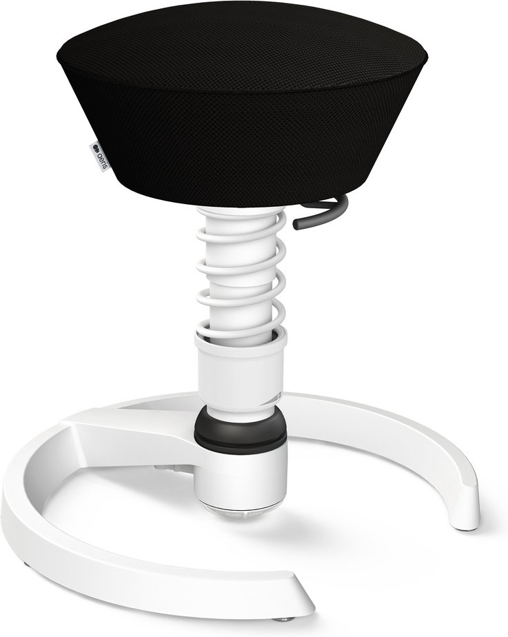 AERIS SWOPPER AIR MIT GLEITER - Swopper Low Schwarz Gestell Weiß Mesh-Gewebe AIR