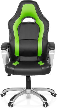 GAMING ZONE PRO AB100 - Home Office Bürostuhl Buerostuhl24 Kunstleder Schwarz/Grün
