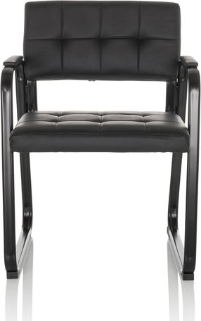 ZANTA B PU - Besucherstuhl Konferenzstuhl Schwarz