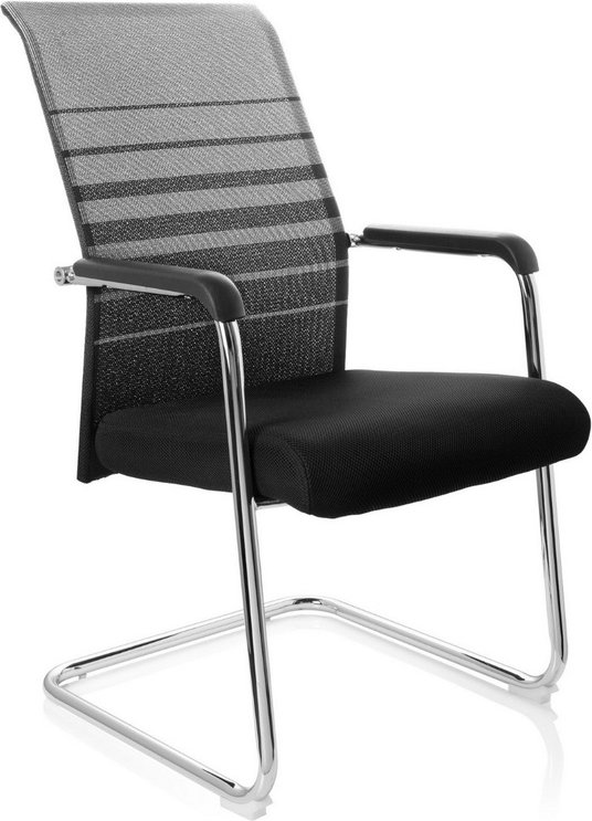 FALCONE V - Freischwinger Schwarz / Grau