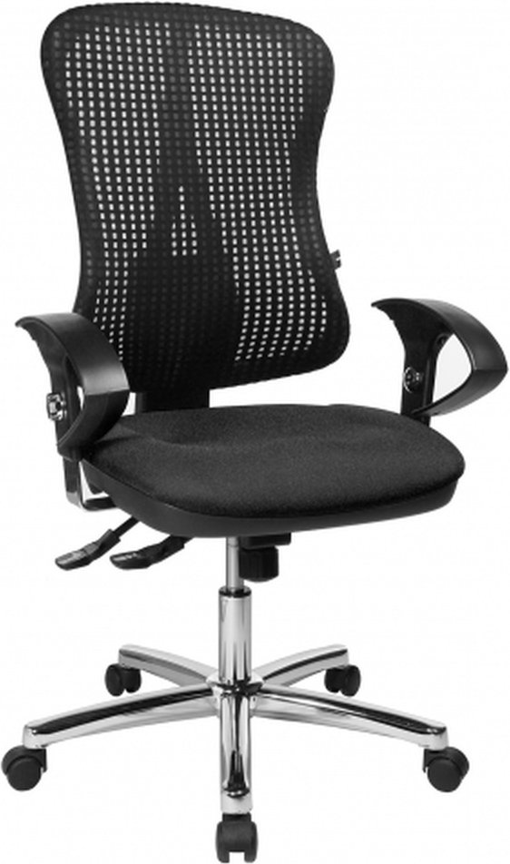 HJH SOLUTION DELUXE AL.U2 - Profi Bürostuhl Anthrazit