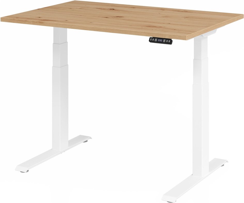 Thumbnail - XDKB 12 W | Schreibtisch - 120 x 80 Asteiche elektrisch höhenverstellbar