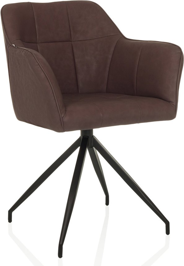 ELVERUM SPU - Esszimmerstuhl Dunkelbraun