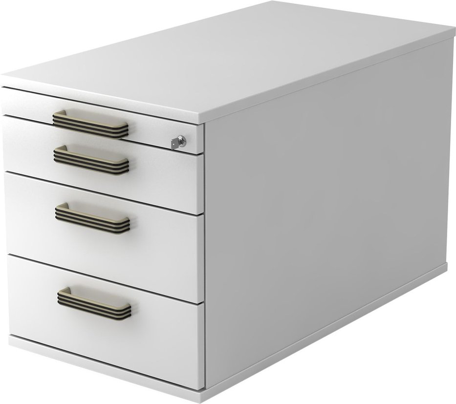 Thumbnail - SIGNA TC30 SG - Rollcontainer Weiß Streifengriff Kunststoff