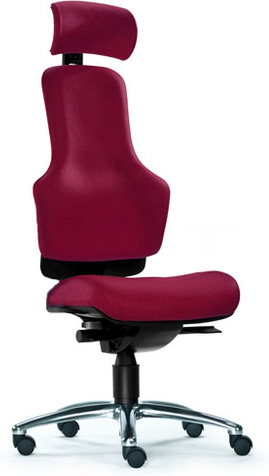 ZERO O1 - High End Bürostuhl Bordeaux Stoff