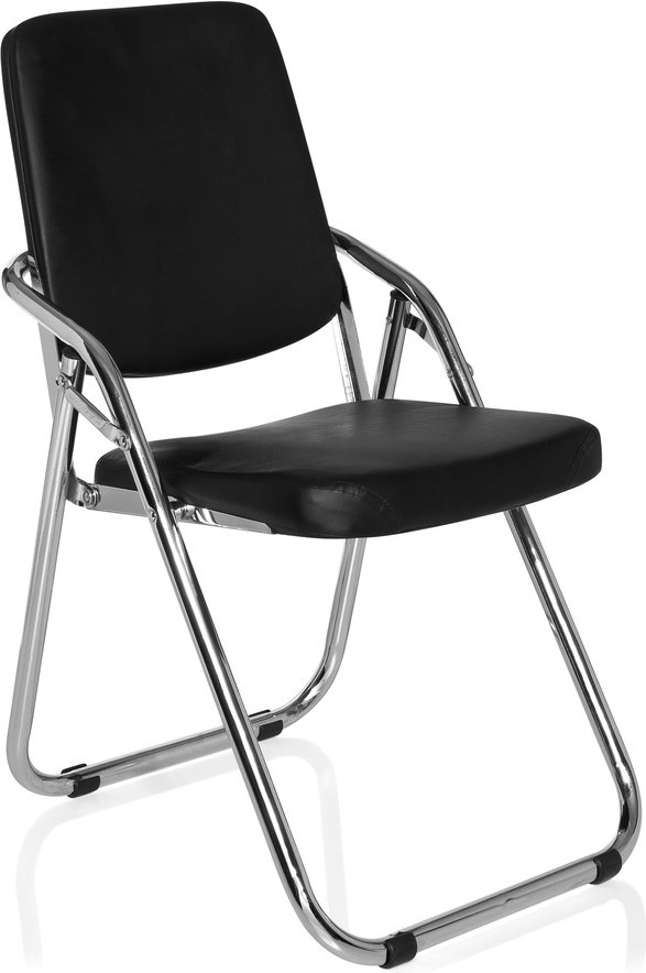 ESTO | Kunstleder - Klappstuhl Schwarz