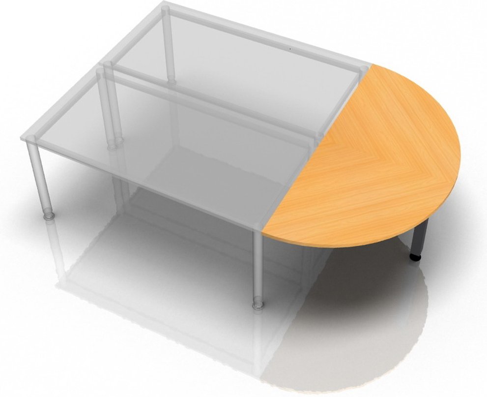 RA160 G - Ansatztisch 160x80 Buche