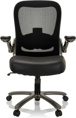 INSTRUCTOR XXL T I | Leder/Netz - XXL Drehstuhl Schwarz