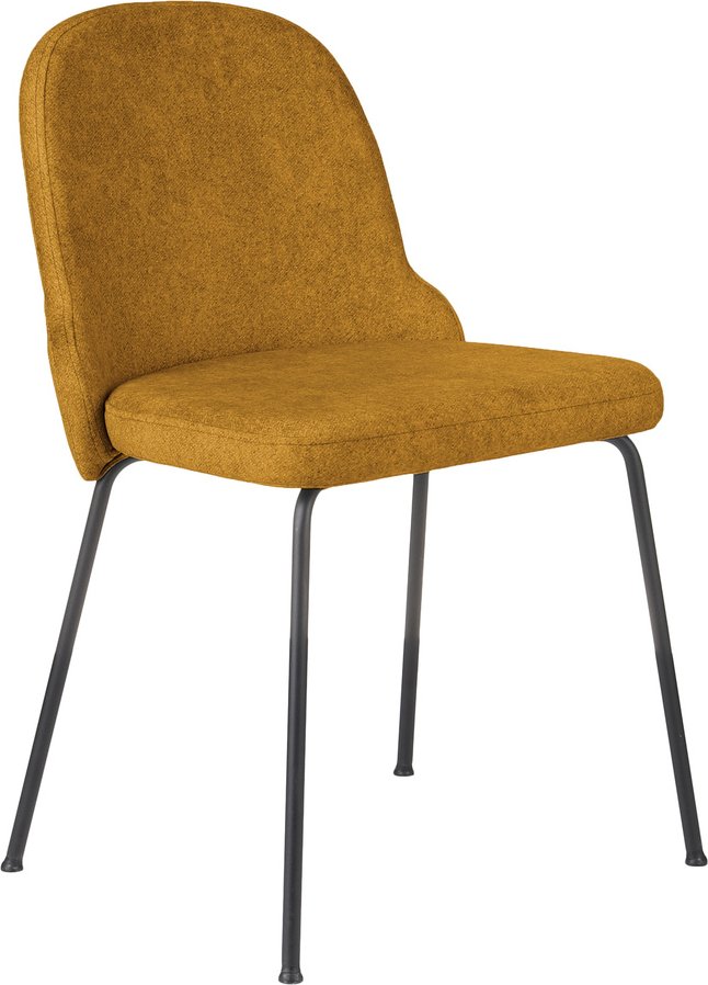 BELLA BLACK S - Vierfußstuhl Gelb