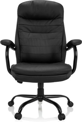 RELAX XXL B | Kunstleder - XXL Drehstuhl Schwarz