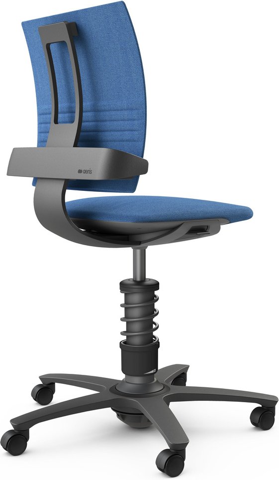 AERIS 3DEE - Swopper Standard Wollmischung meliert Gestell Schwarz Blau