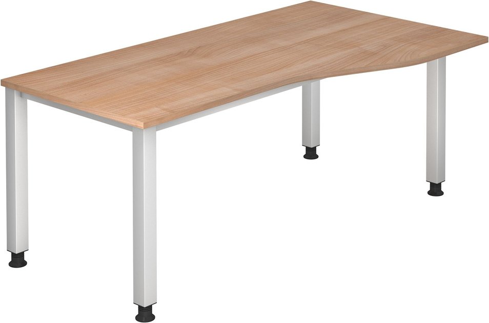 Thumbnail - QUEO 18 S | Schreibtisch - 180 x 100 Nussbaum höhenverstellbar