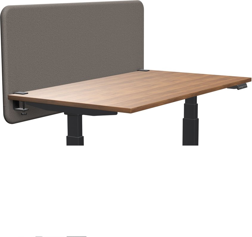 Tystiq | 140 cm | M | Klemme Schwarz - Trennwand Granitgrau/Schwarz