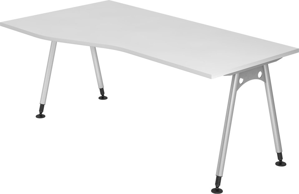 ATOS 18 S | Schreibtisch - Weiß 180 x 100 höhenverstellbar