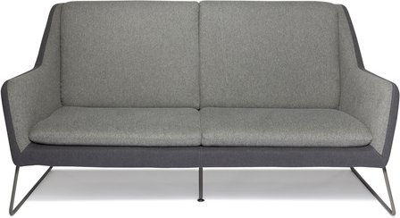 LAGUN | 3-Sitzer - Lounge Sofa Hellgrau / Dunkelgrau
